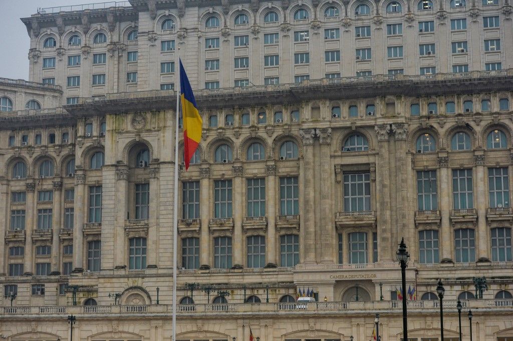 Landmarks of Bucharest Románia