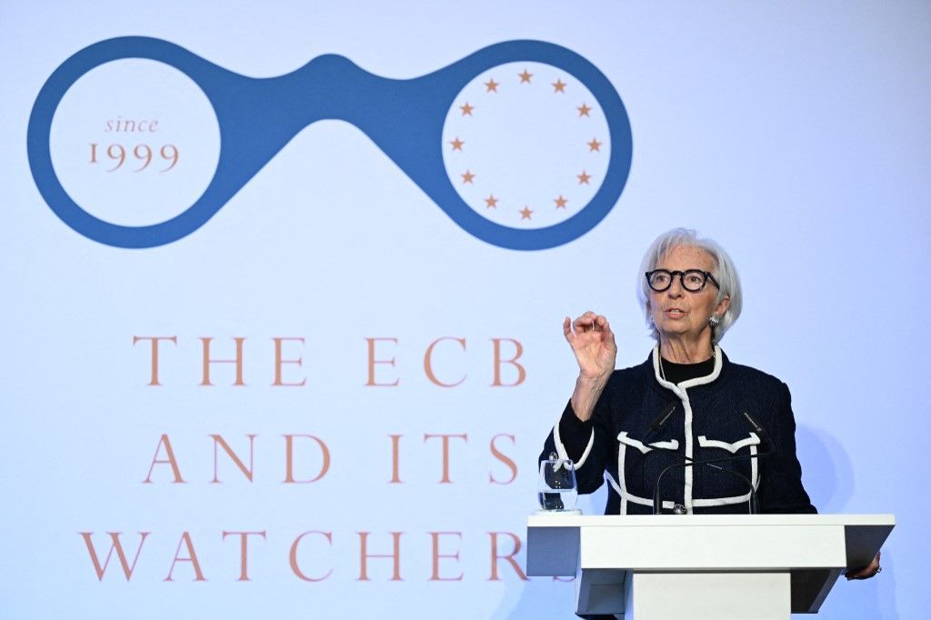 ECB chief Christine Lagarde gives annual speech