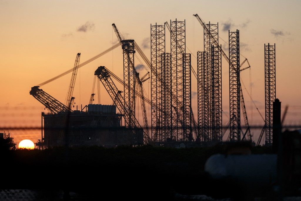 Amerika Oil Drilling Platform Construction In Ingleside, Texas