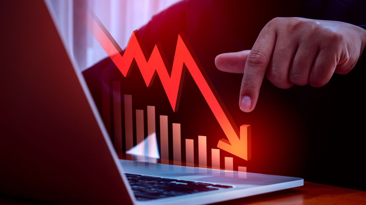 BuX siness,Financial,Crisis,,Stock,Market,Down,,Bankruptcy,Concept.,Economic,Downturn vállalati csődök