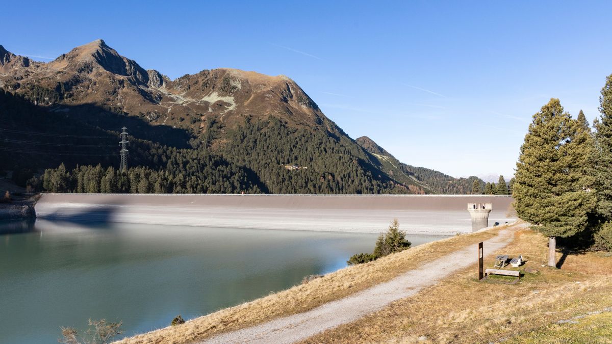 Tirol, Aerial,View,Of,Kühtai,Valley,With,The,Storage,Power,Plant