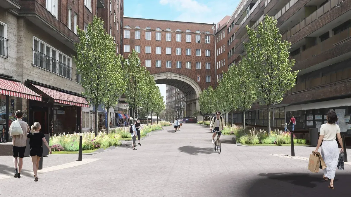 Megújul Budapest két ikonikus tere. A képen a Madách tér felújításának látványterve Fotó: Erzsébetváros Önkormányzata