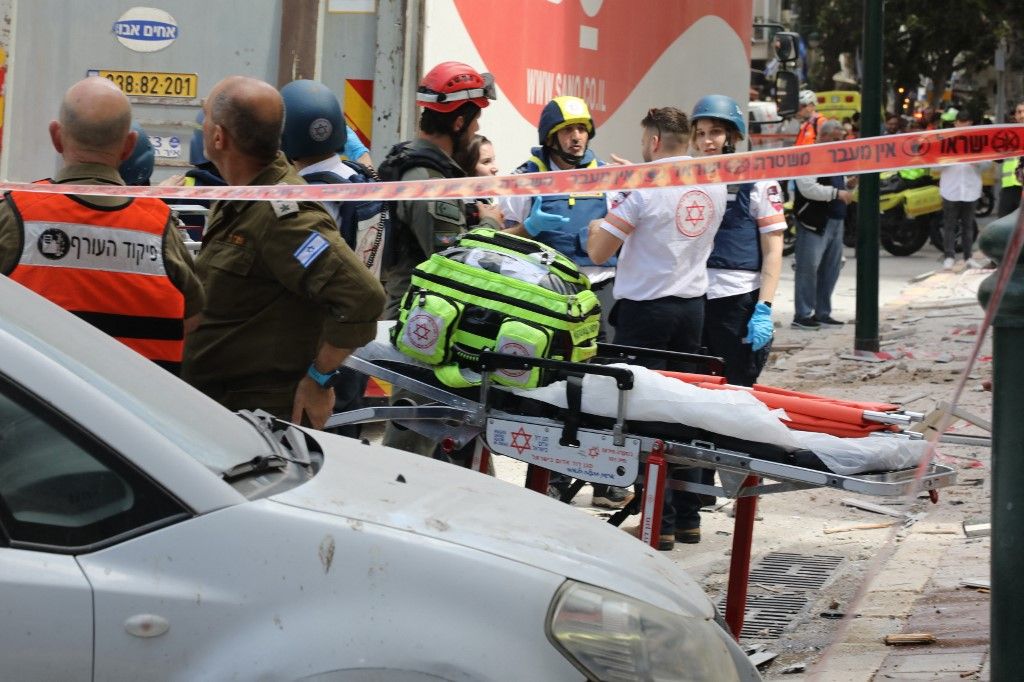 Missile debris causes extensive damage in Ramat Gan