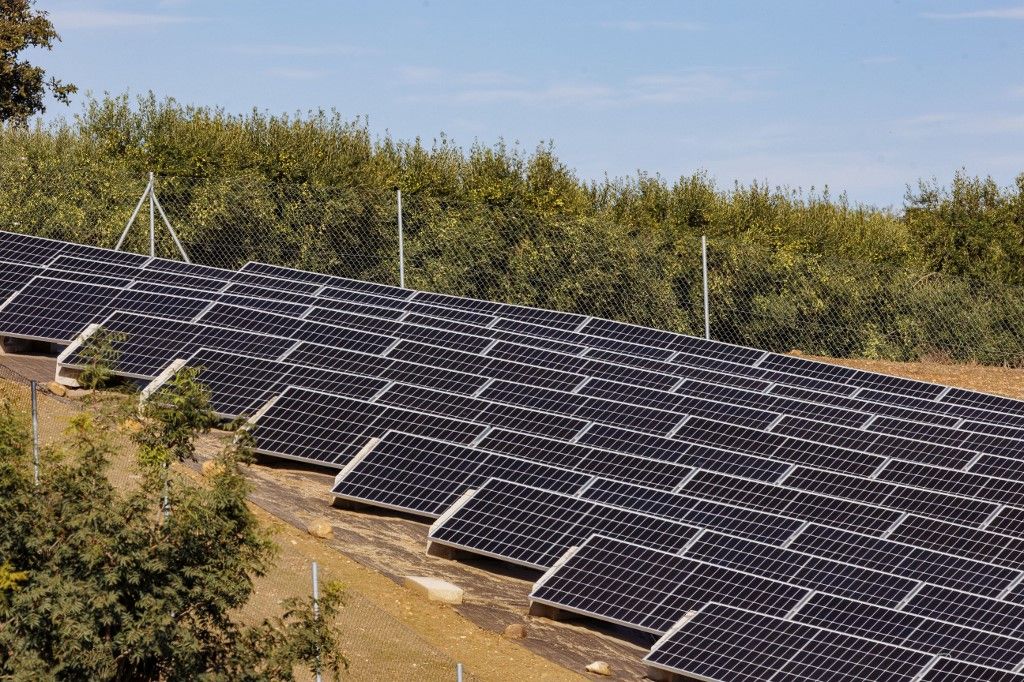 Spain talavera province toledo replacement olive fields gigantic photovoltaic panel installations