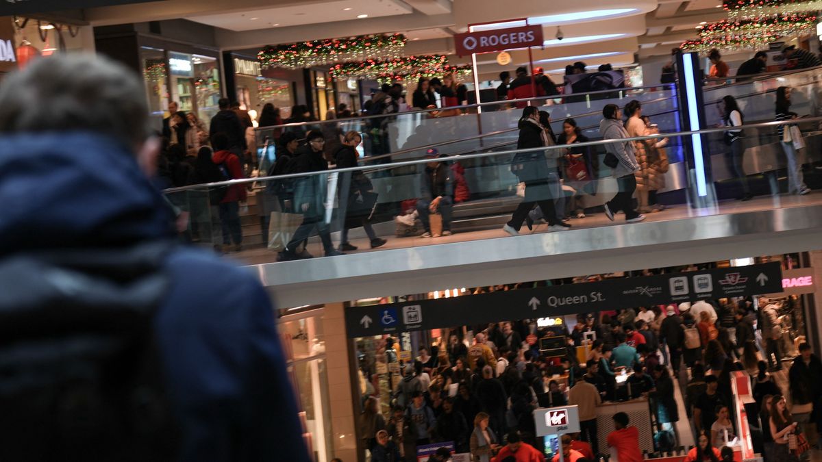 Shopping rush in Toronto lopás
