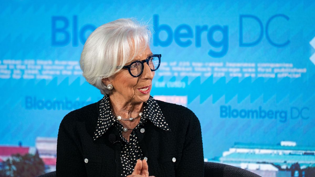 Christine Lagarde on April 14. euró