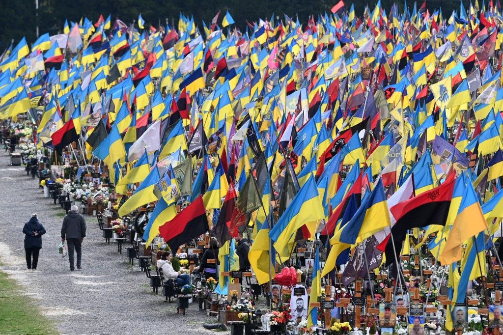 orosz-ukrán háború Donbasz katonai temető