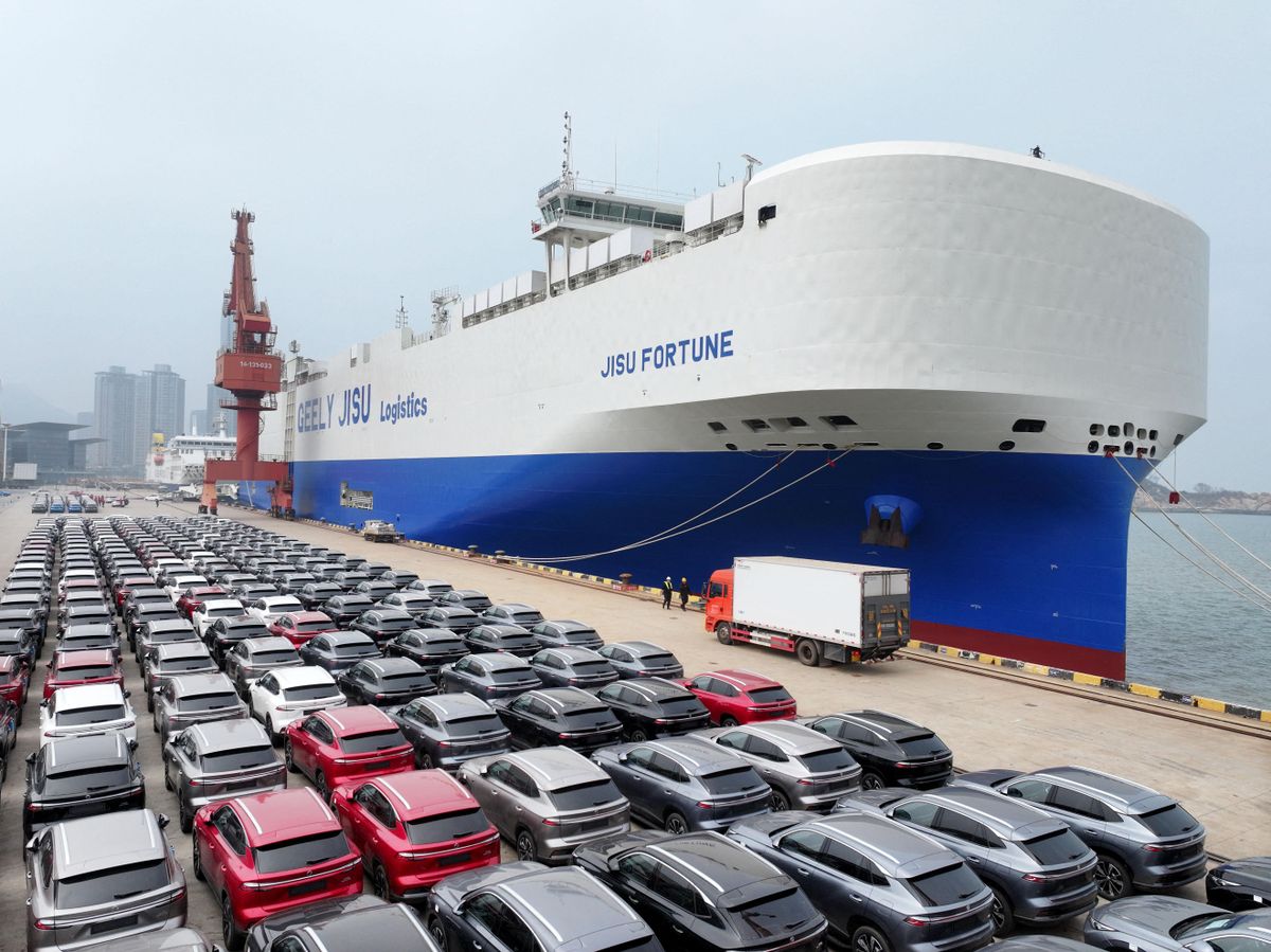 Nearly 5,000 Chinese-made cars shipped to UK from Lianyungang