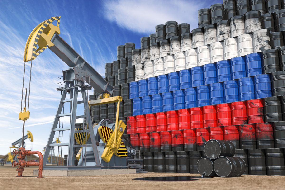 Oil,Production,And,Extraction,In,Russia.,Oil,Pump,Jack,And orosz olaj