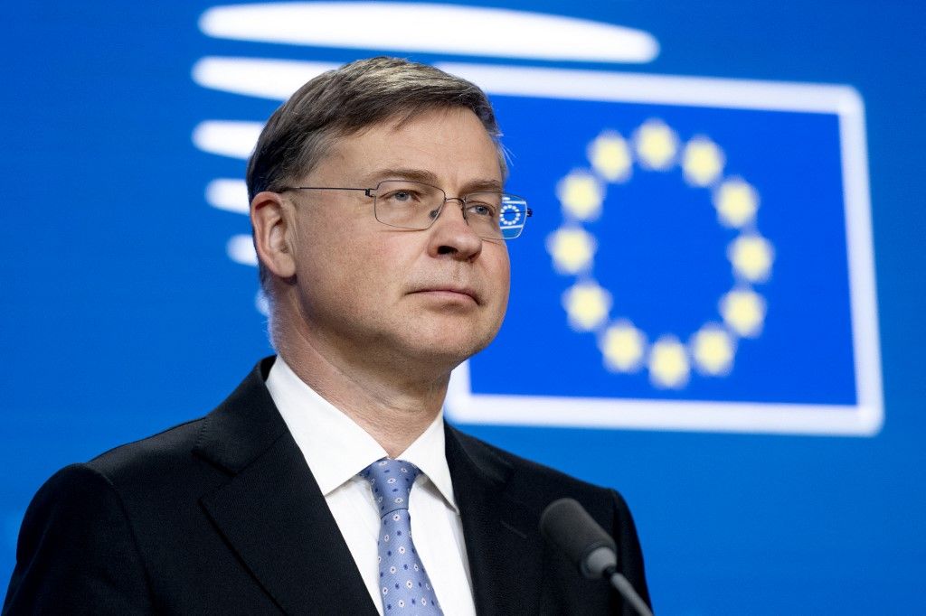 Economic And Financial Affairs Press Conference.Valdis Dombrovskis: jók az esélyek a magyar uniós források felszabadítására, de az idő sürget