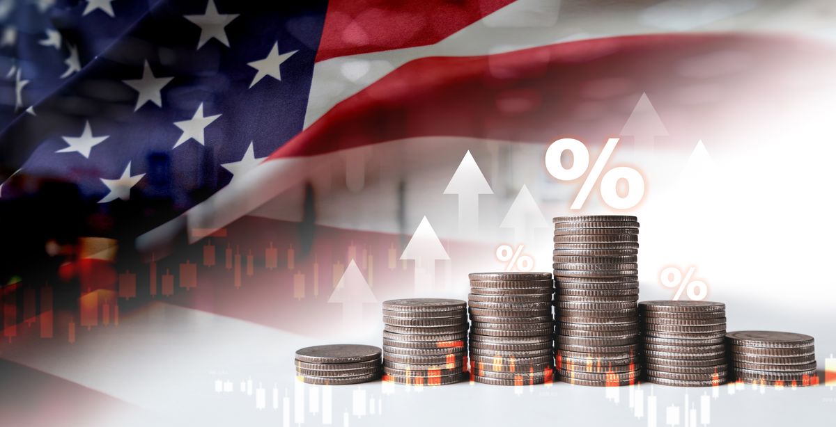 Piles,Of,Different,Heights,Of,Money,Coins,With,Finance,Chart