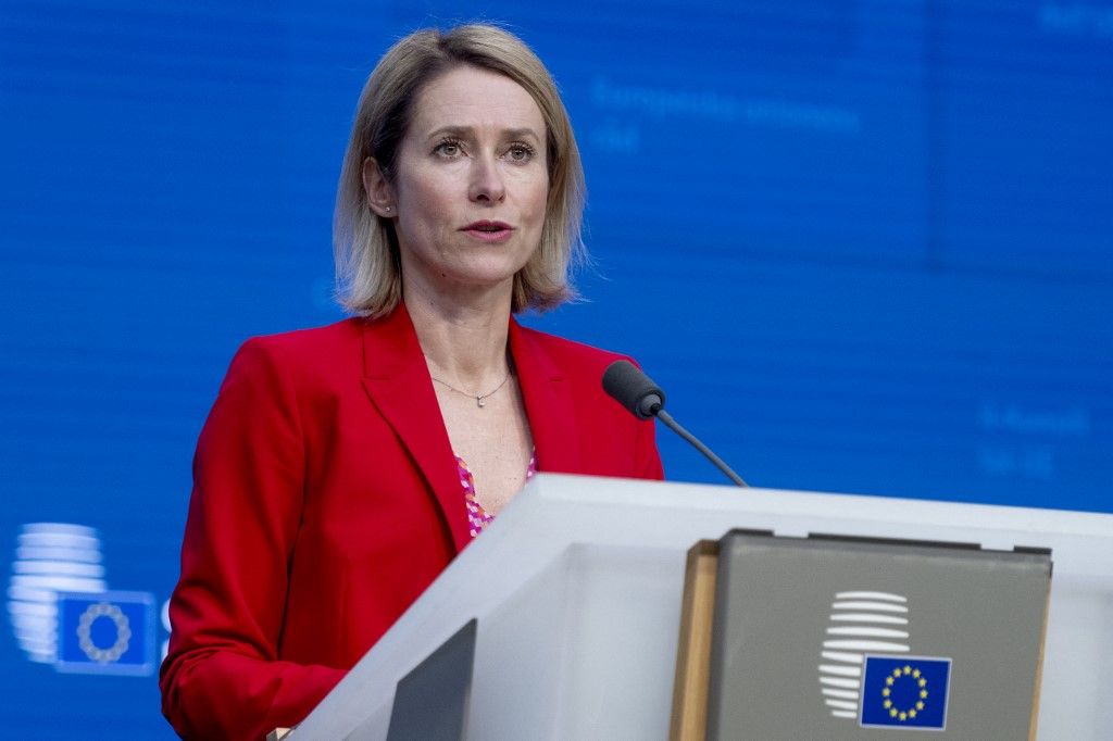 Kaja Kallas, az Európai Unió külügyi és biztonságpolitikai főképviselője
Európai Unió, EU, Észtország
orosz-ukrán háború, Ukrajna, hitel