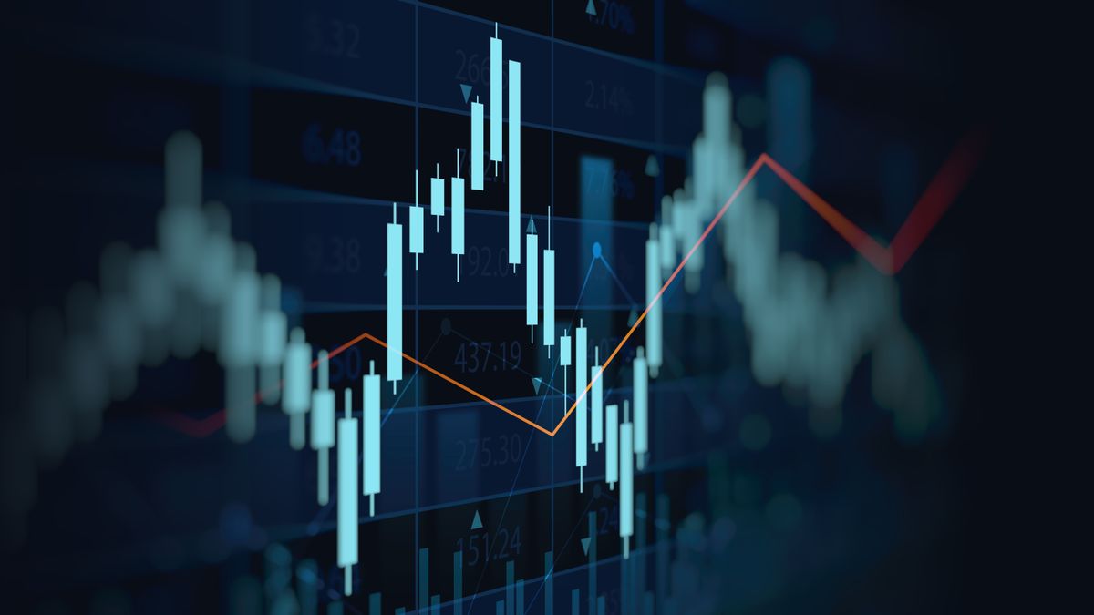 makrogazdasági,Financial,Graph,With,Uptrend,Line,Technology,Bar,Chart,Of,Stock