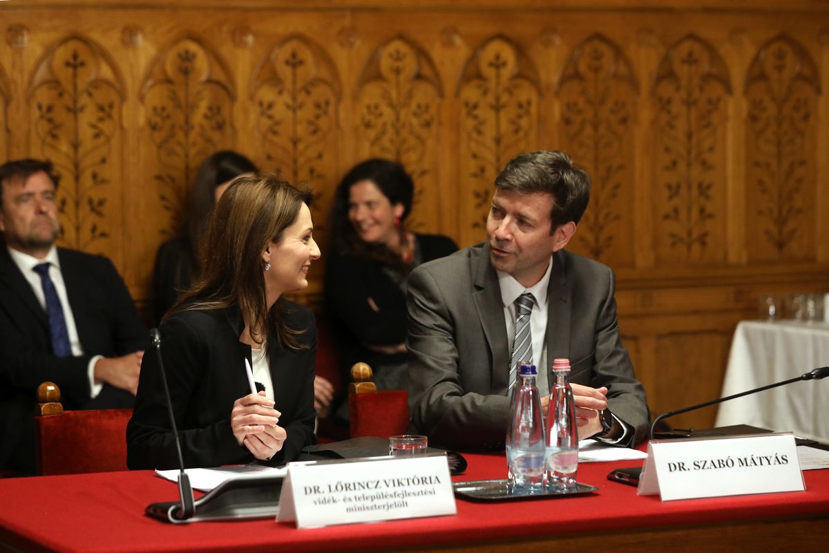 Lőrincz Viktória vidék- és településfejlesztési miniszter Szabó Mátyás
