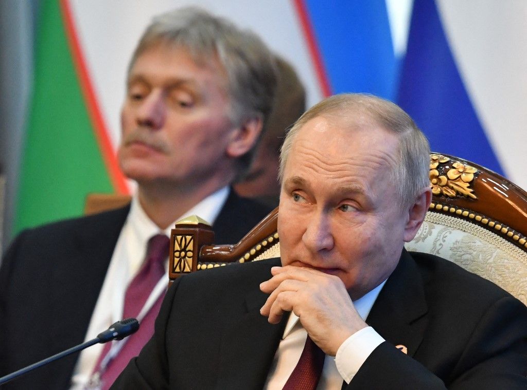 Moszkva Vlagyimir Putyin orosz elnökDmitrij PeszkovOroszország, Moszkva, Kremlorosz-ukrán háború
