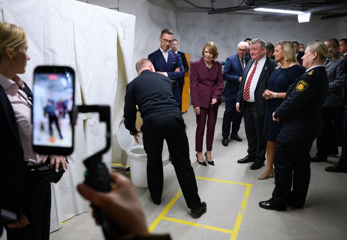 Federaleier in Finland President Steinmeier in Finland, bunker