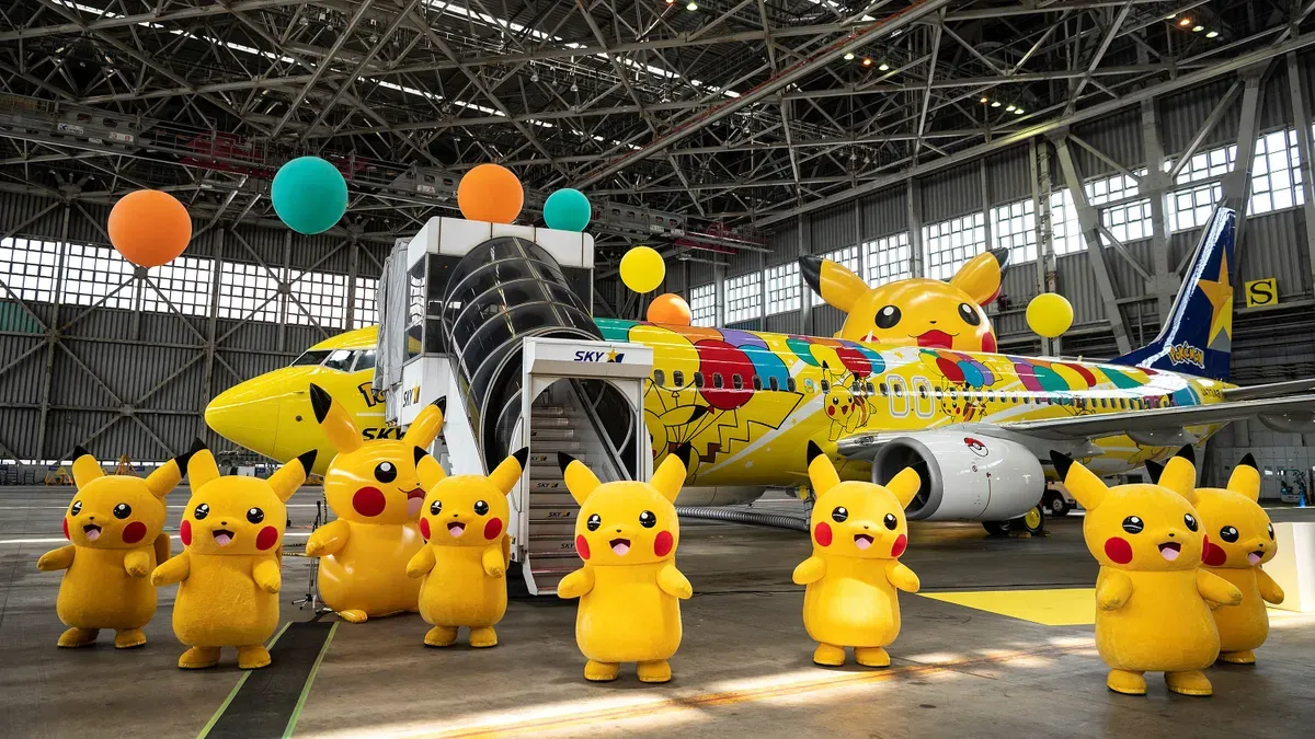 A repülőtéren 2029. szeptember 30-ig várják a Pokémon témájú látványosságok és események a látogatókat. (Illusztráció) Fotó: Charly TRIBALLEAU / AFP