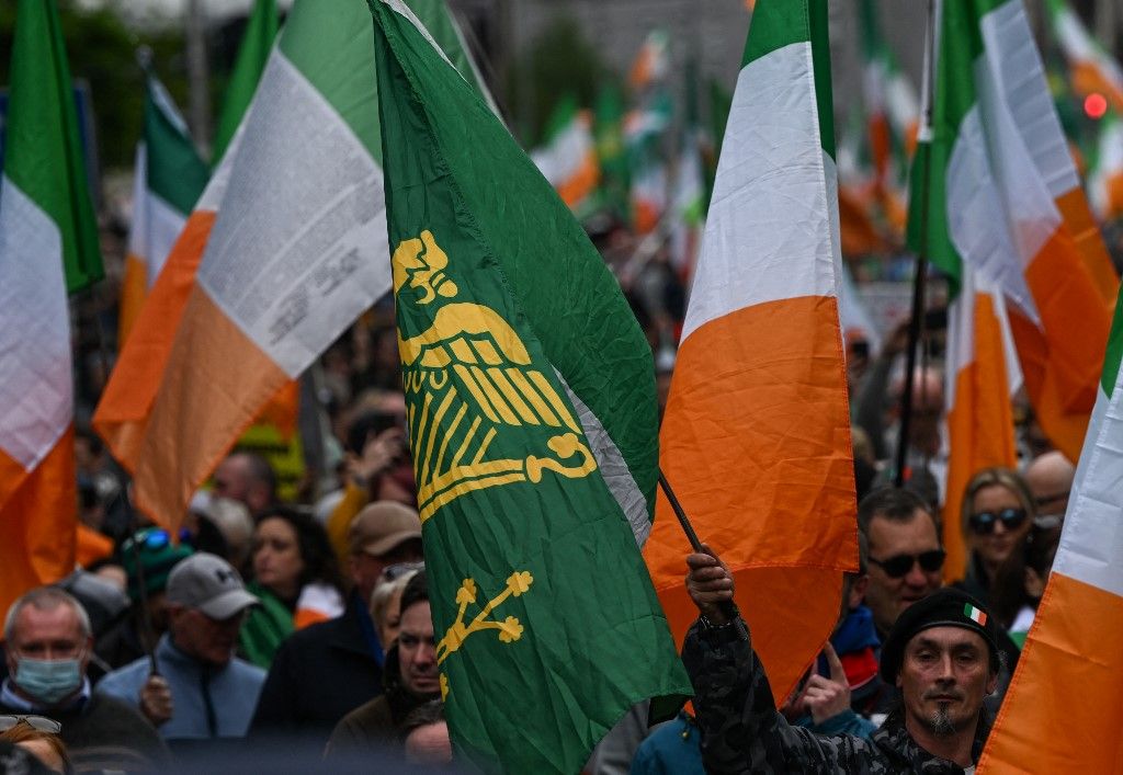 GDP Thousands Rally Against Mass Immigration In Dublin