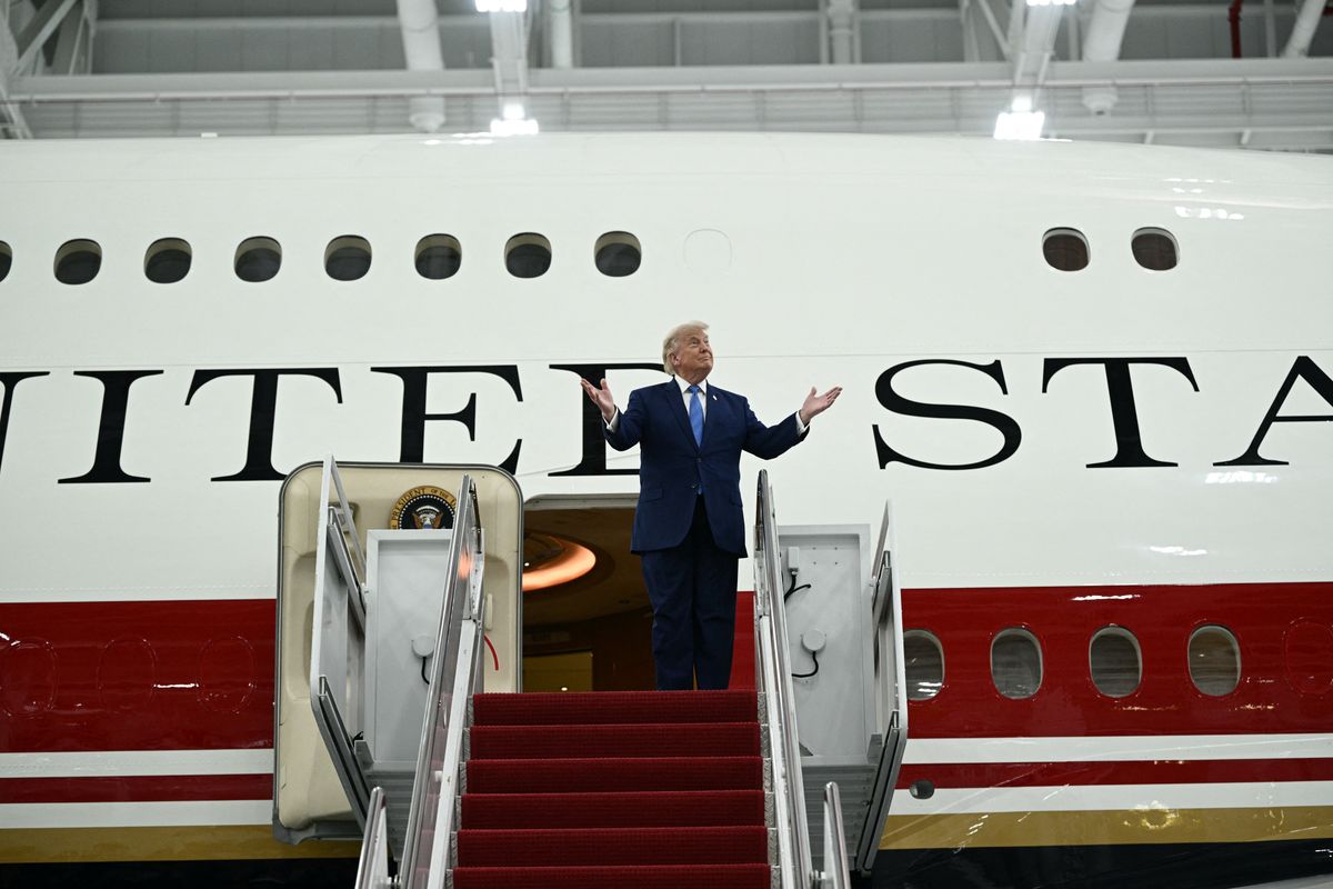 Donald Trump és az új repülőgép