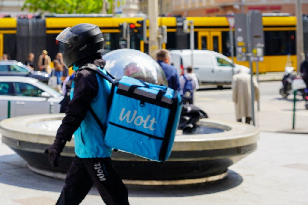 Wolt Food Courier In Budapest