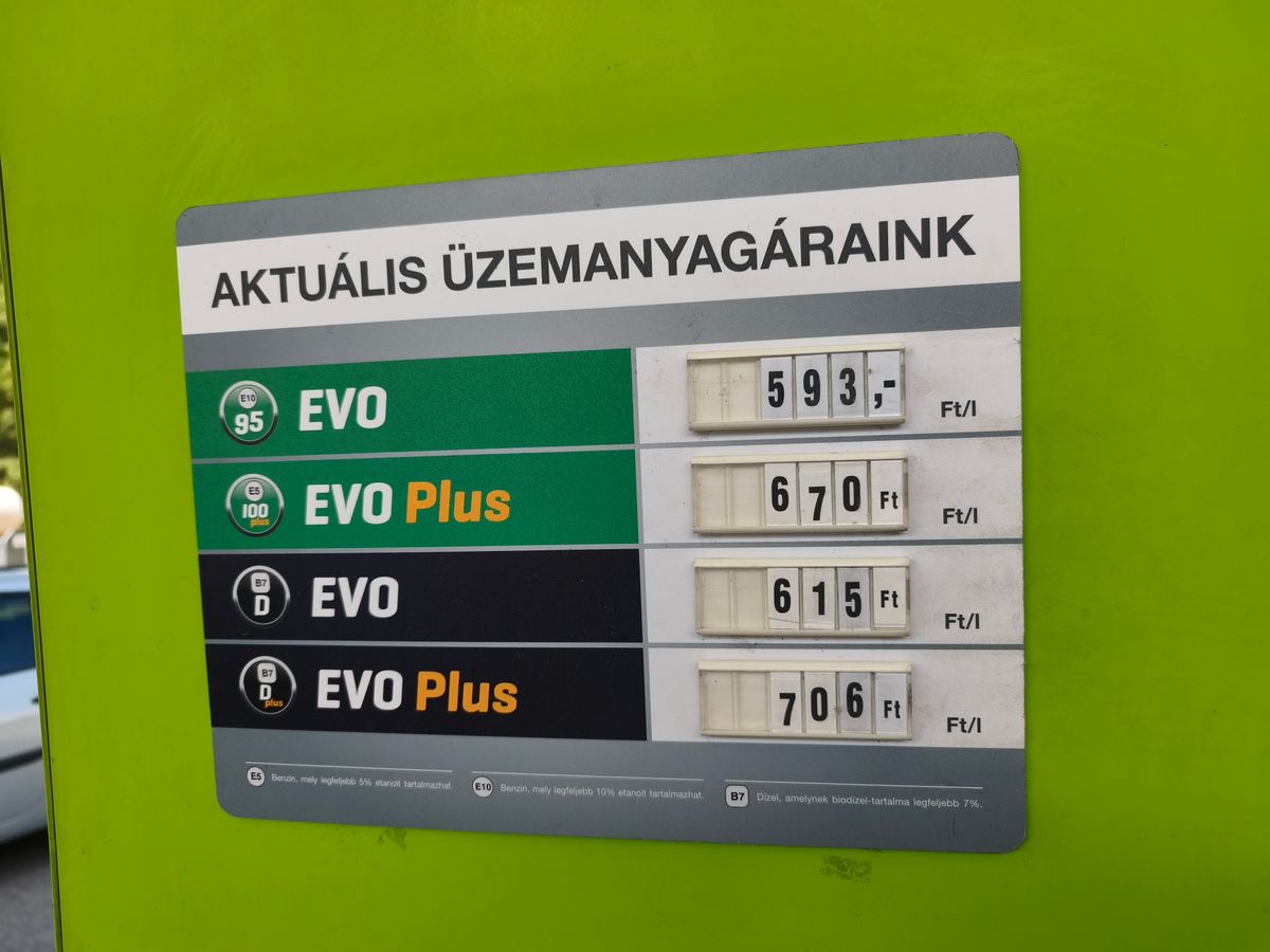 üzemanyagár, Mol
