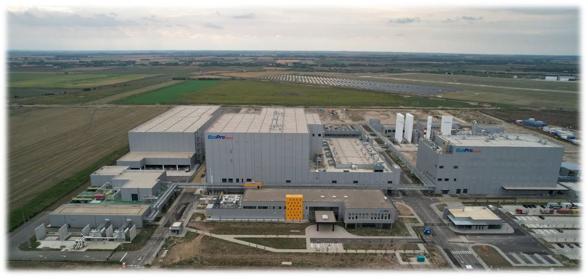 EcoPro BM Hungary Zrt., gyár 54 ezer tonna katódanyag évente: teljes kapacitáson működik az EcoPro debreceni üzeme