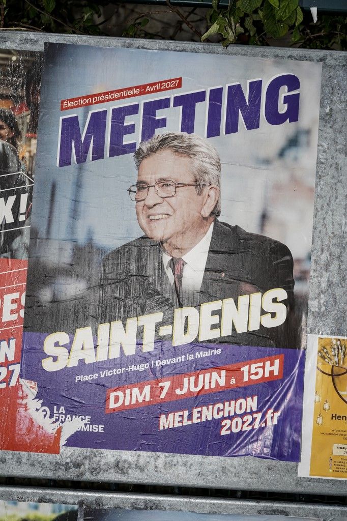 FRANCE-MELENCHON-POLITICAL-POSTERS-CAMPAIGN