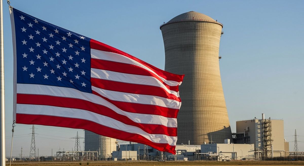Us,Flag,An,Nuclear,Reactor