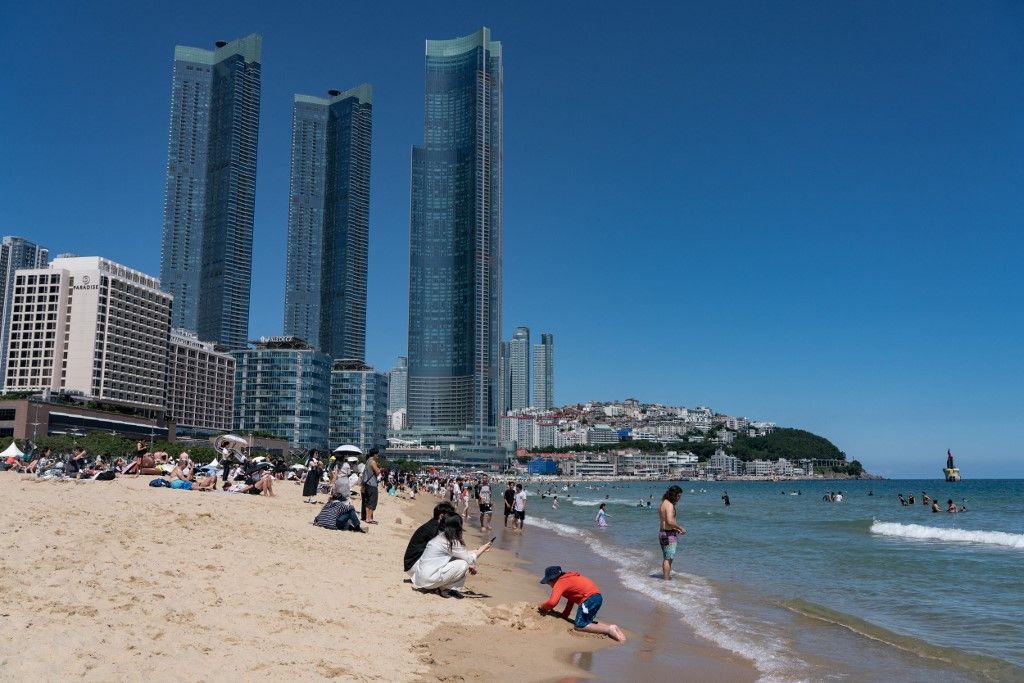 Haeundae Beach In Busan, South Korea