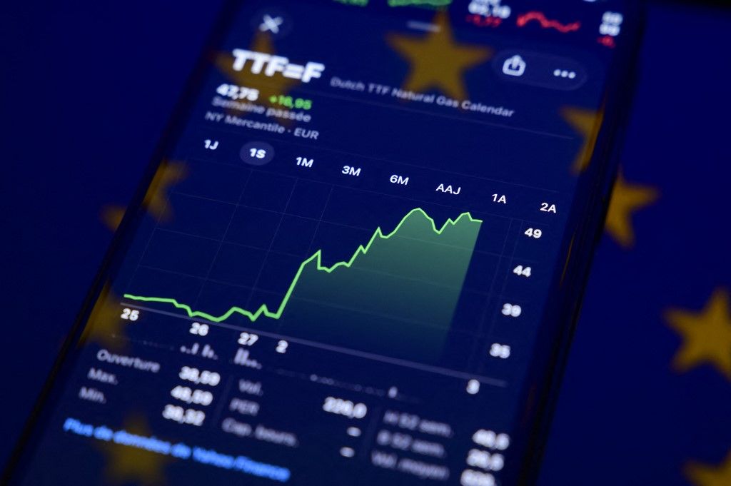földgáz Photo Illustrations - European Gas Prices Soar Following QatarEnergy's LNG Production Halt