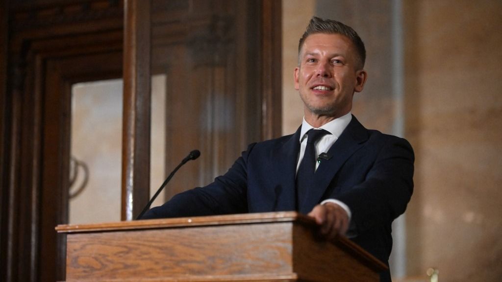 Hungarian PM Holds A Press Conference After Lawmakers Approved The 17th Constitutional Amendment Magyar Péter