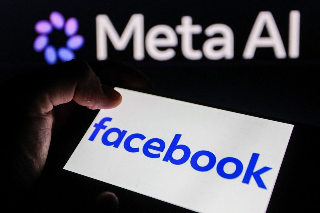Facebook TUNISIA-ILLUSTRATION-META-AI-SOCIAL-MEDIA