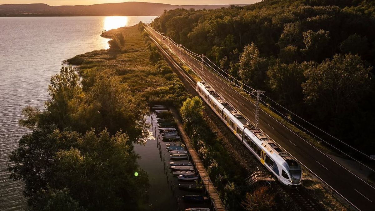 Vitézy Dávid vonat balaton