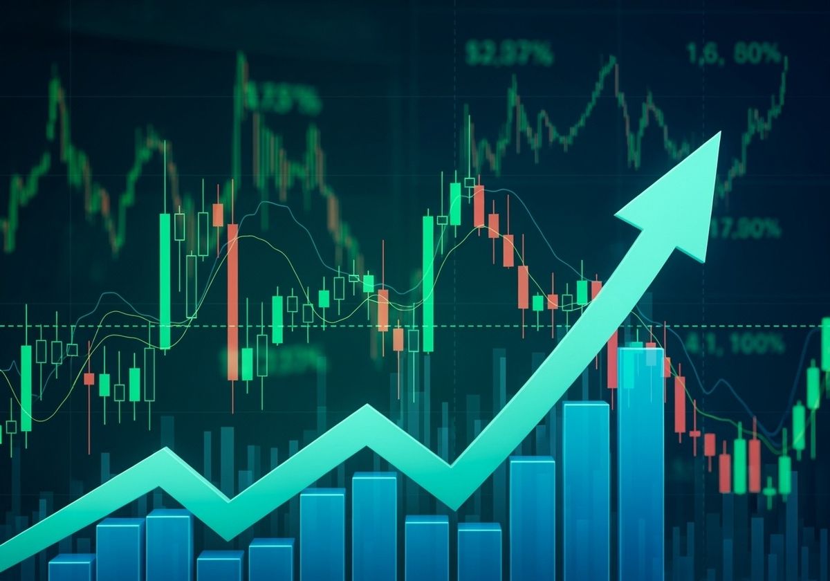 OTP Stock,,,Arrow,Up,,Trading,Platform,Background