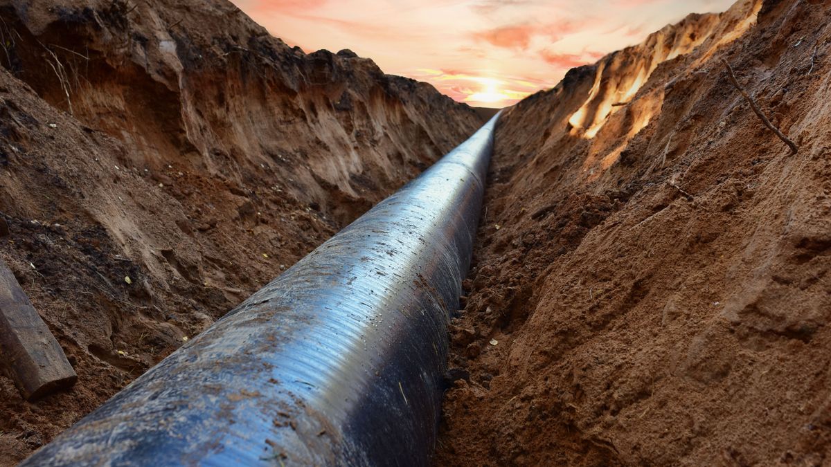 Natural,Gas,Pipeline,Construction,Site.,Transmission,In,Pipe,To,Lng román