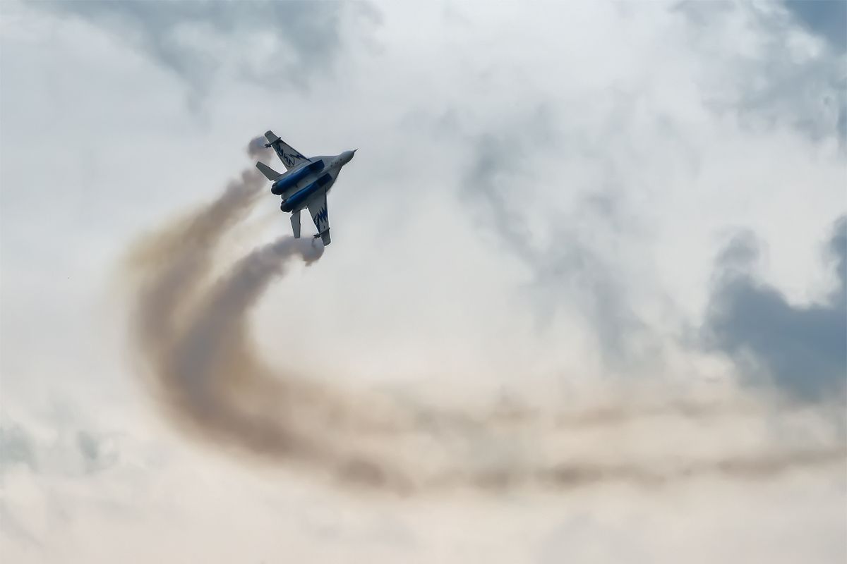 Zhukovsky,,Russia,-,August,29:,Mikoyan-gurevich,Mig-29,In,Demonstration,Flight légierő vadászrepülő magyar