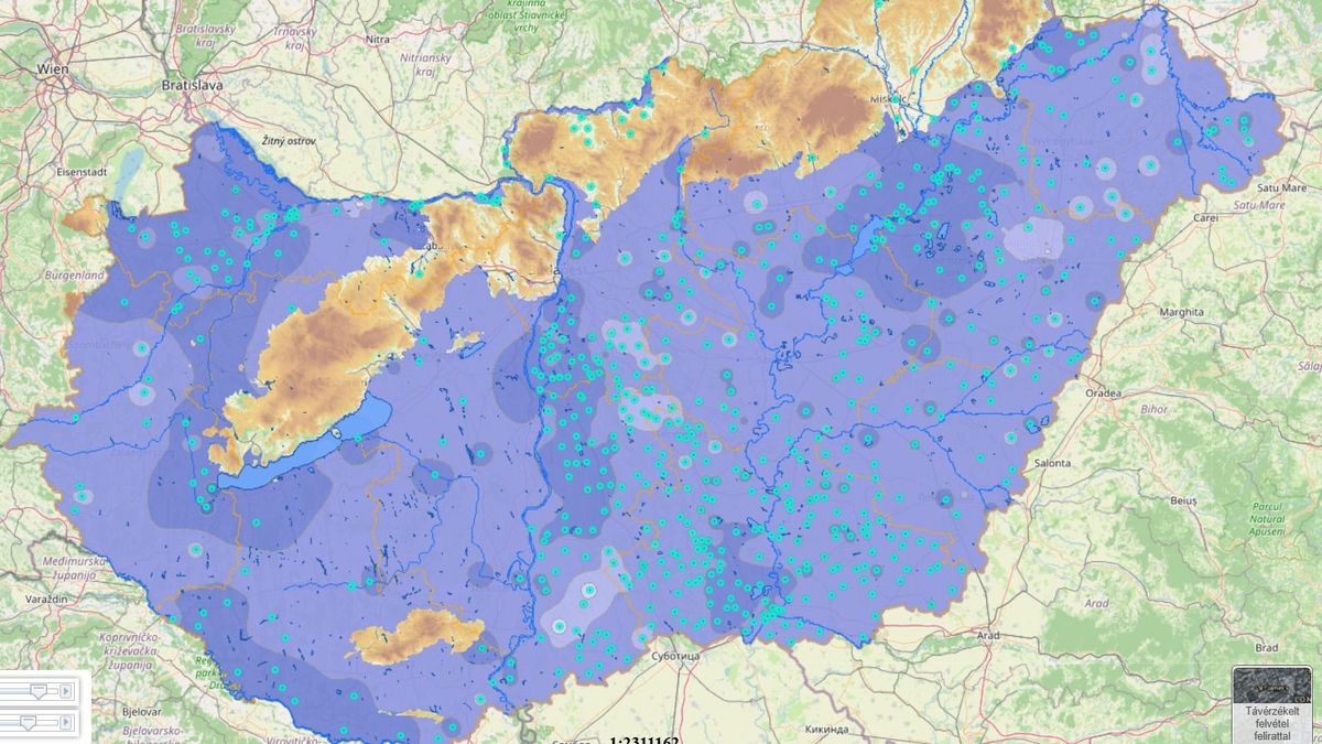 Ez elkeserítő: térképre tették, mennyi víz maradt Magyarország alatt, pontosan látszik az összes település tartaléka – most bárki megnézheti, mekkora a csökkenés 