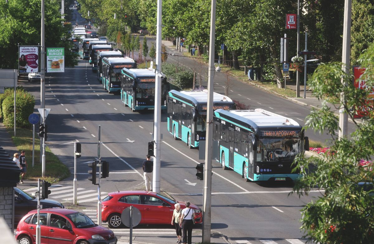 13 új elektromos BYD busz érkezett Kaposvárra