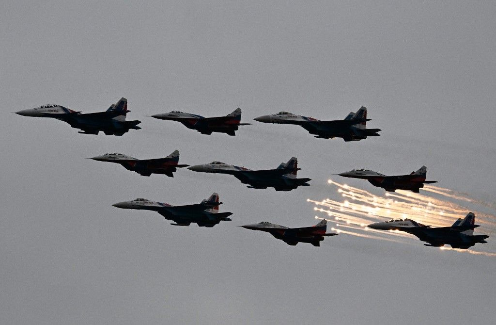 International Maritime Defense Show in Kronstadt vadászrepülőgép vadászgágép ukrán