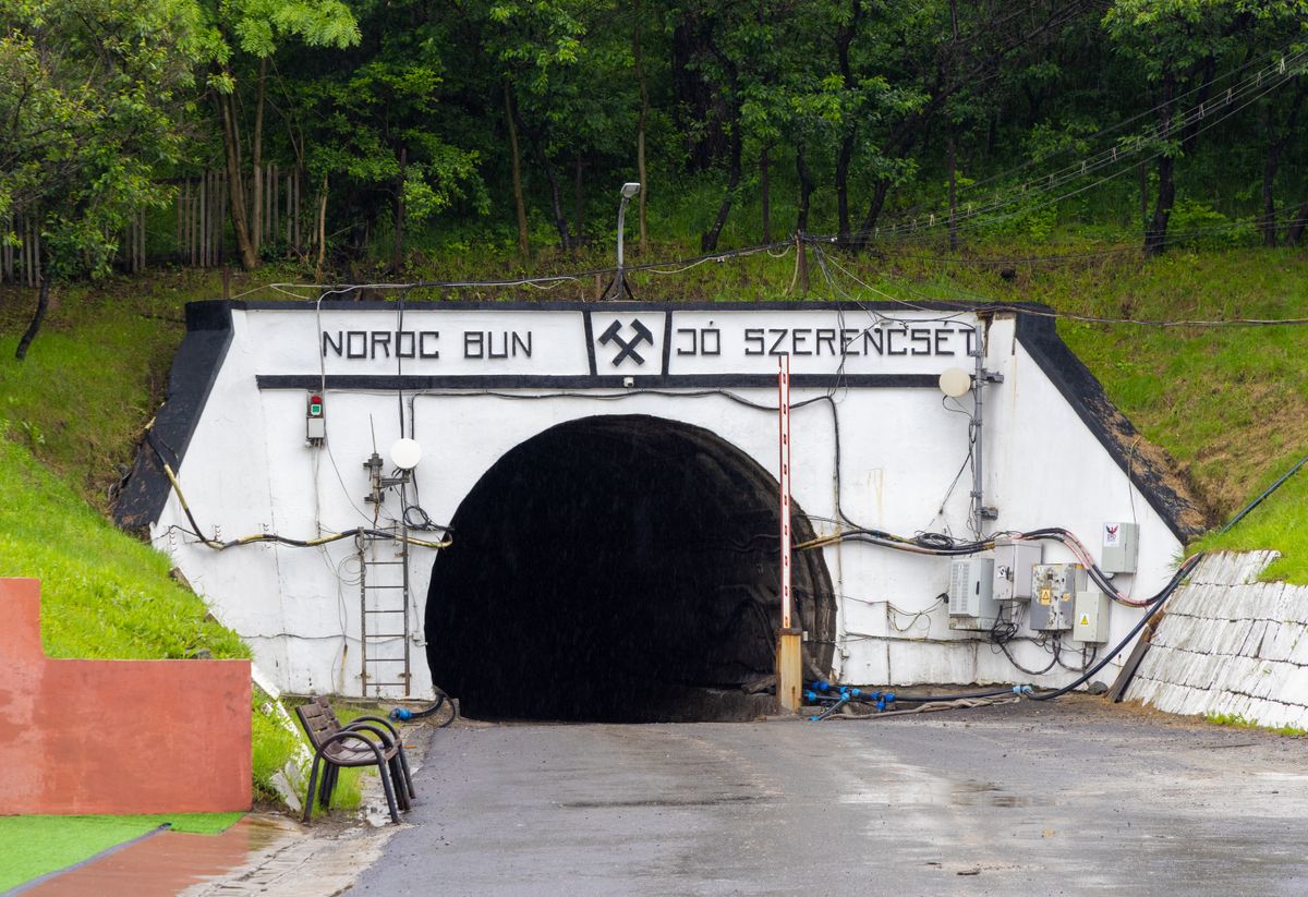 The,Entrance,To,The,Praid,Salt,Mine,In,Harghita,County Parajd só bánya sóbánya