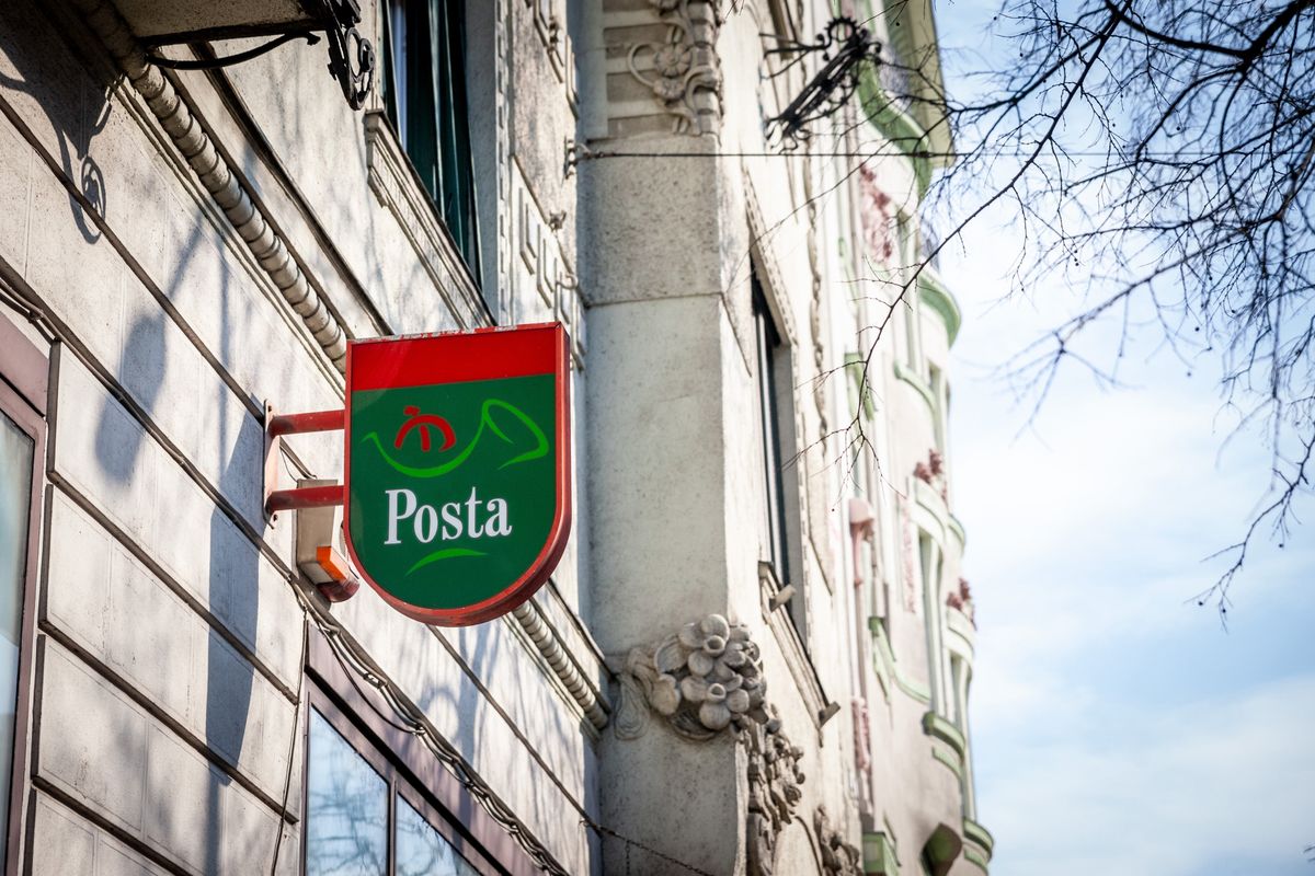 Budapest,,Hungary,-,February,27,,2022:,Hungarian,Post,(also,Known Posta