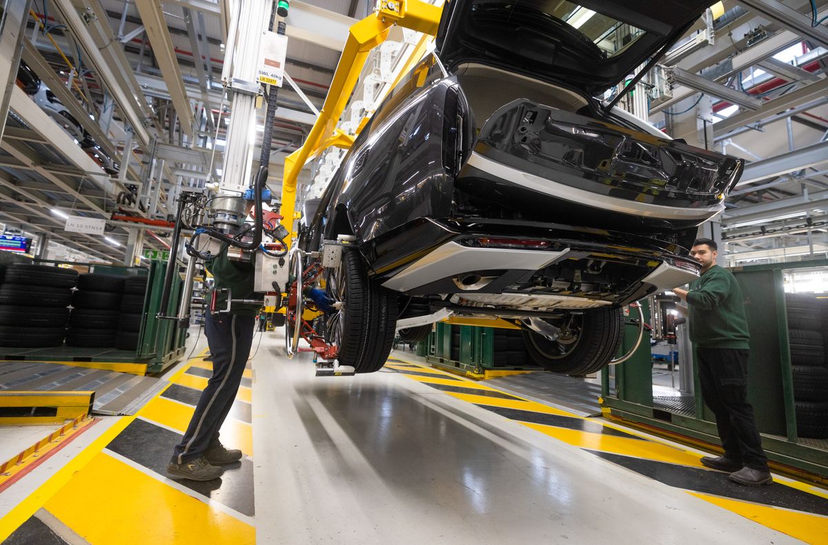 Inside The Jaguar Land Rover Factory Ahead Of Results