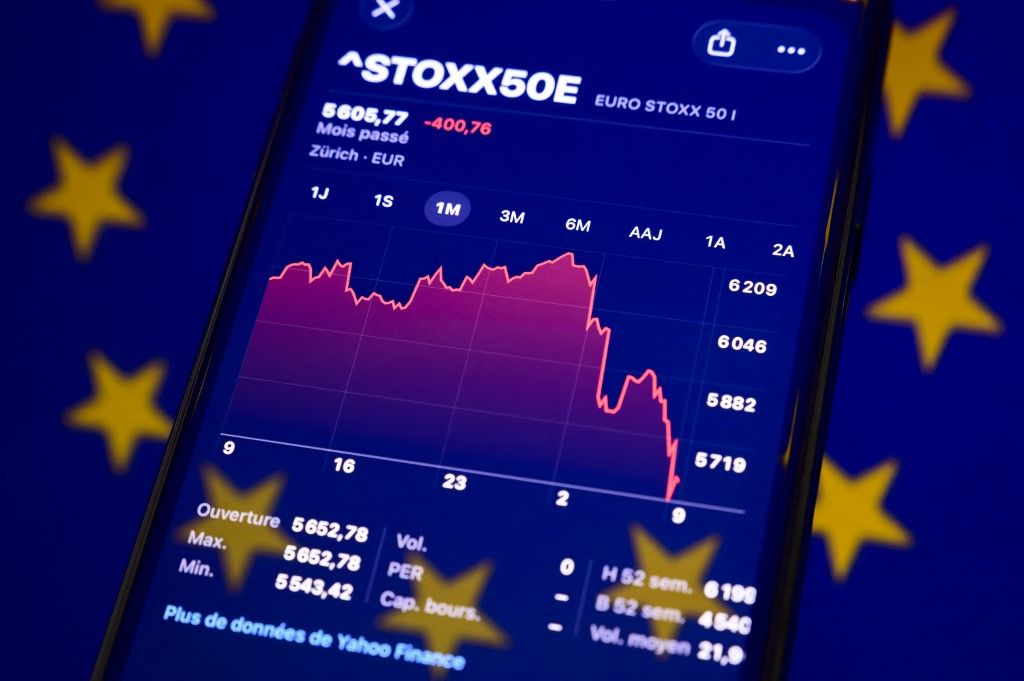 európai részvények Photo Illustrations – Stock Market Crash And Soaring Energy Prices