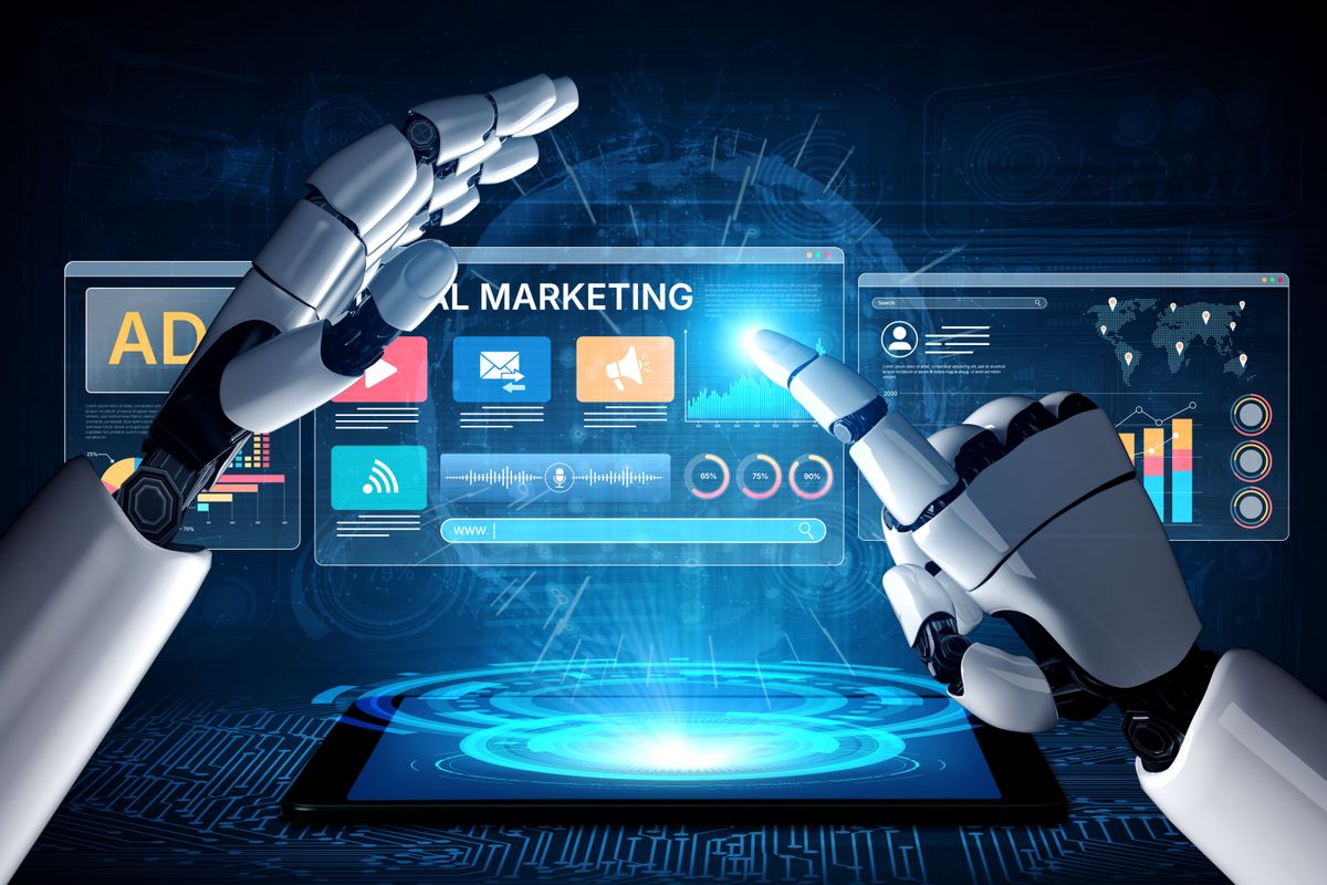 Ai,Drives,Digital,Marketing,And,Online,Ads,With,Smart,Targeting, reklám reklámipar kreatívipar mesterséges intelligencia AI