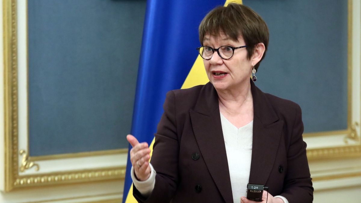 Joint briefing of Volodymyr Zelenskyy and Odile Renaud-Basso in Kyiv, ebrd